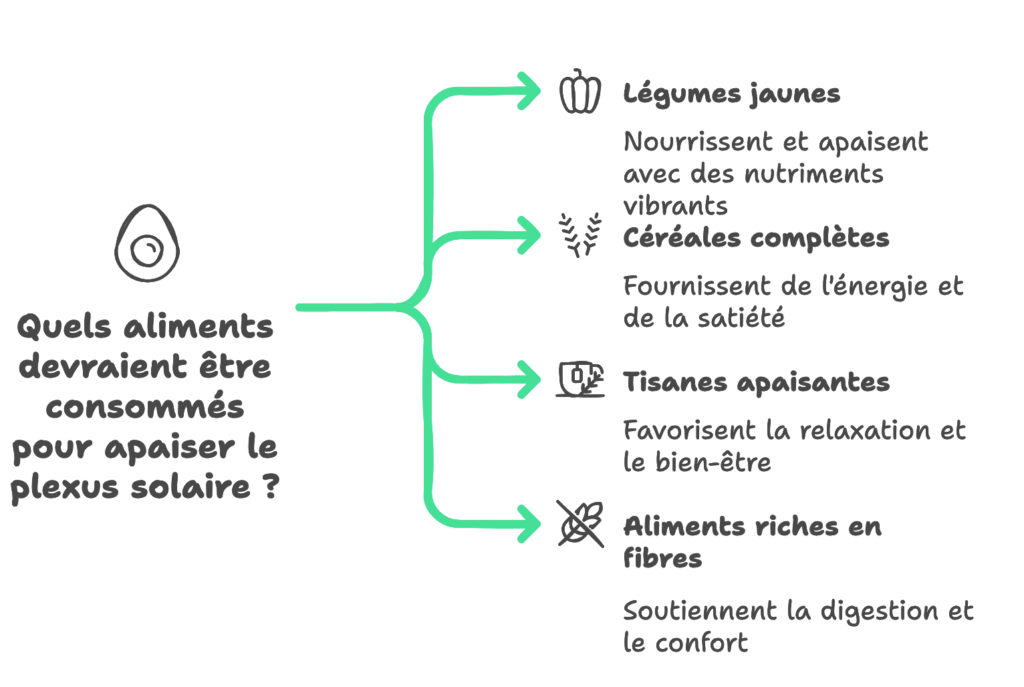 Quels aliments devraient être consommés pour apaiser le plexus solaire ?