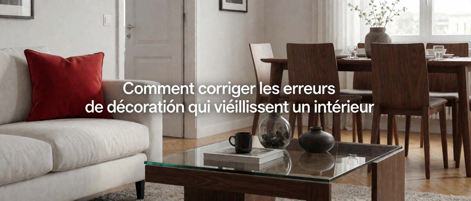 Illustration : Comment corriger les erreurs de décoration qui vieillissent un intérieur