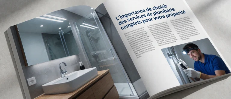 Illustration : L importance de choisir des services de plomberie complets pour votre propriété