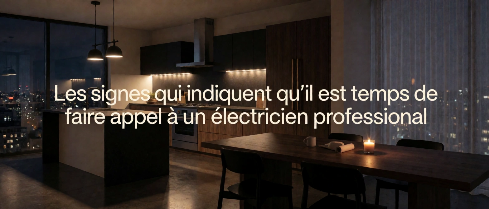 Illustration : Les signes qui indiquent qu il est temps de faire appel à un électricien professionnel