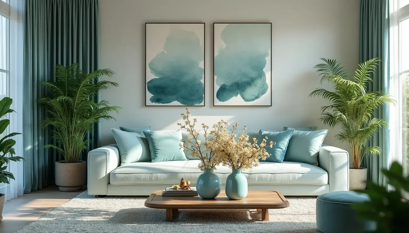 Image optimisée : Bleu céladon : comment l’intégrer dans votre décoration intérieure