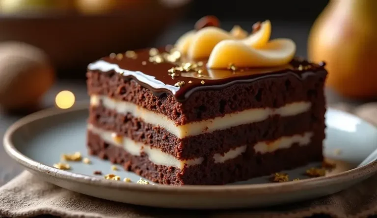 Image optimisée : Découvrez le Secret Gourmand du Gâteau Poire Chocolat