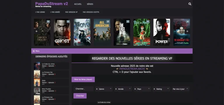 Image optimisée : Papadustream 2025 : Nouvelle Adresse Officielle, Guide d&rsquo;Accès Sécurisé