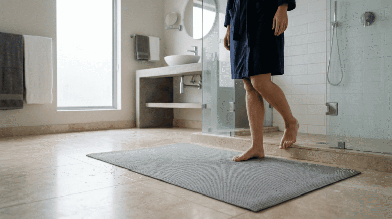 Image optimisée : Tapis de bain en famille : sécurité, facilité et durabilité
