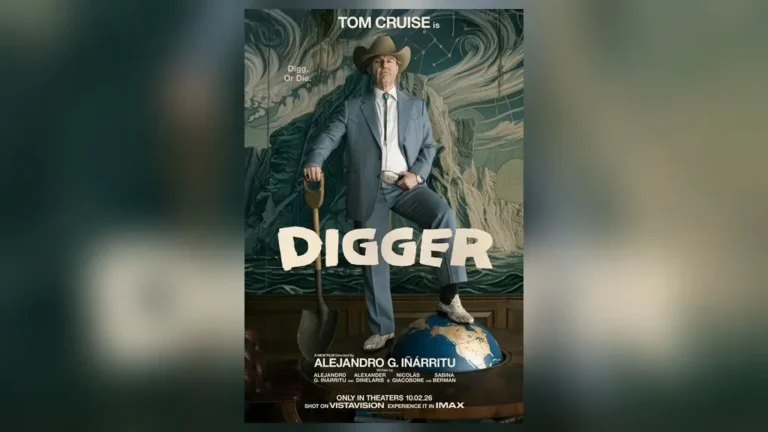 Affiche panoramique de Digger avec Tom Cruise dans le film d’Alejandro G. Iñárritu
