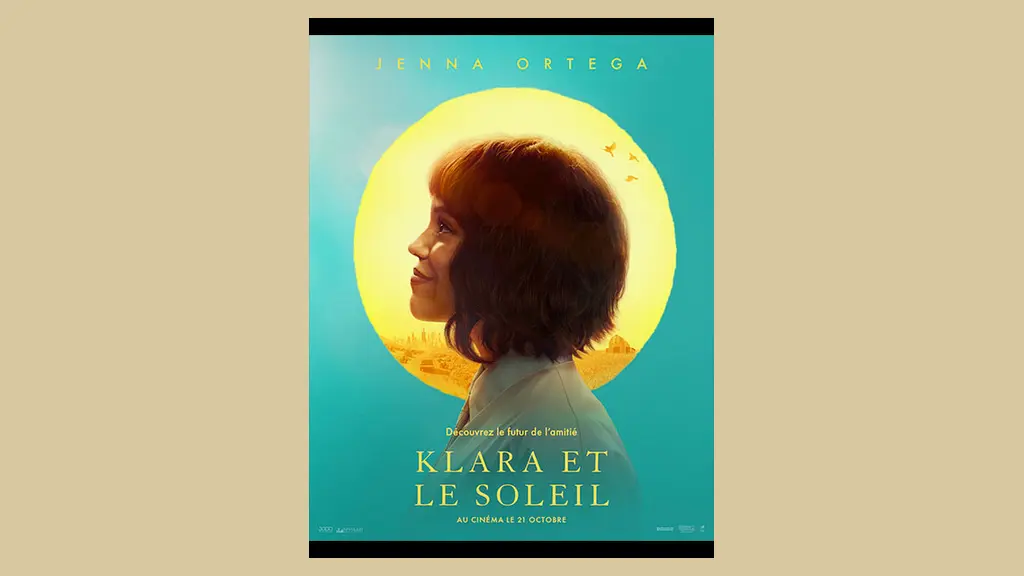 Affiche officielle du film Klara et le Soleil avec Jenna Ortega